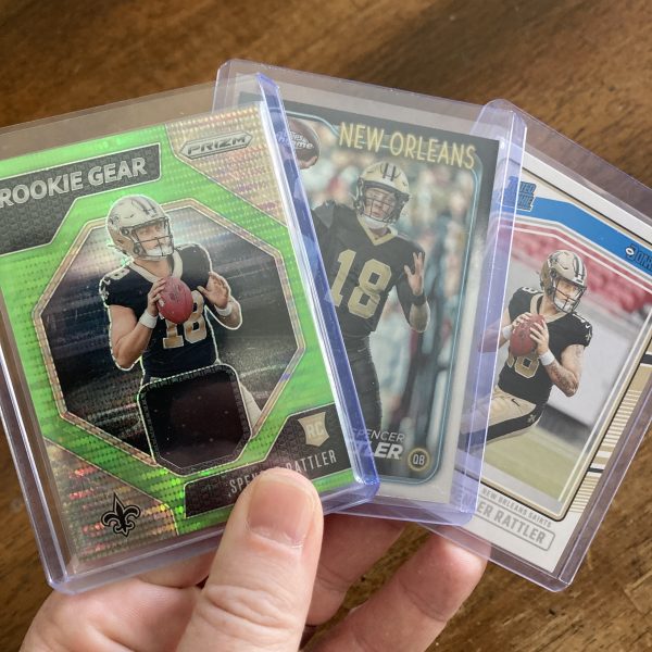 spencer rattler lot of football cards, rookie rc - instant collection bundle pack