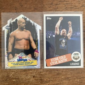 stone cold steve austin lot of wrestling cards - instant collection bundle pack