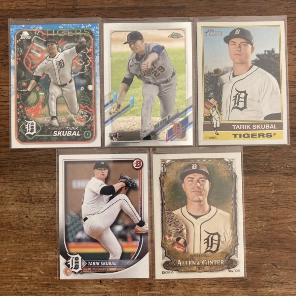 tarik skubal lot of baseball cards, rookie rc - instant collection bundle pack