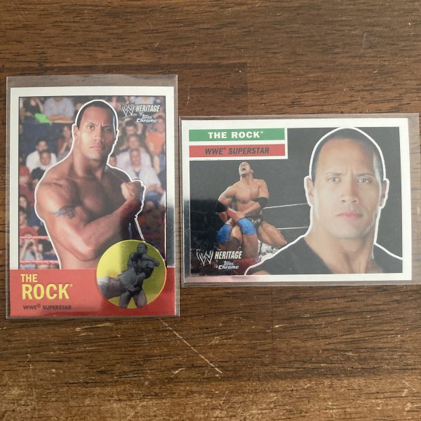 the rock dwayne johnson lot of wrestling cards - instant collection bundle pack