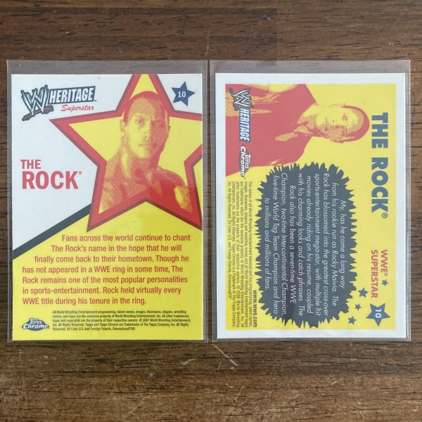 the rock dwayne johnson lot of wrestling cards - instant collection bundle pack