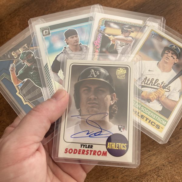 tyler soderstrom lot of baseball cards, rookie rc auto - instant collection bundle pack