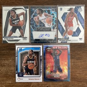 antonio reeves lot of basketball cards, rookie rc auto - instant collection bundle pack