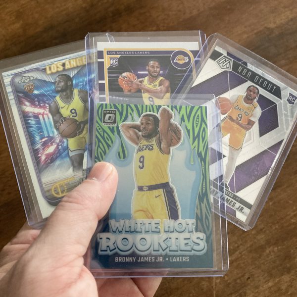bronny james jr lot of basketball cards, rookie rc - instant collection bundle pack
