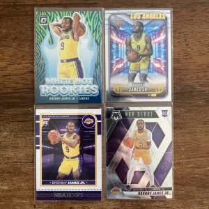 bronny james jr lot of basketball cards, rookie rc - instant collection bundle pack