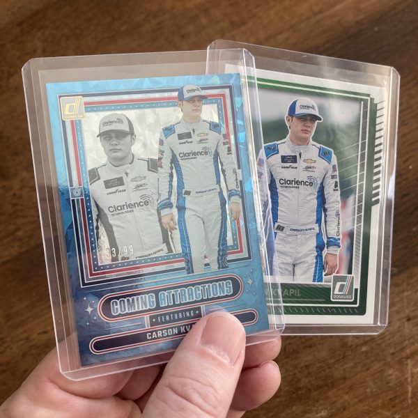 carson kvapil lot of racing cards - instant collection bundle pack