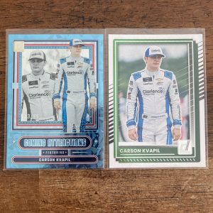 carson kvapil lot of racing cards - instant collection bundle pack