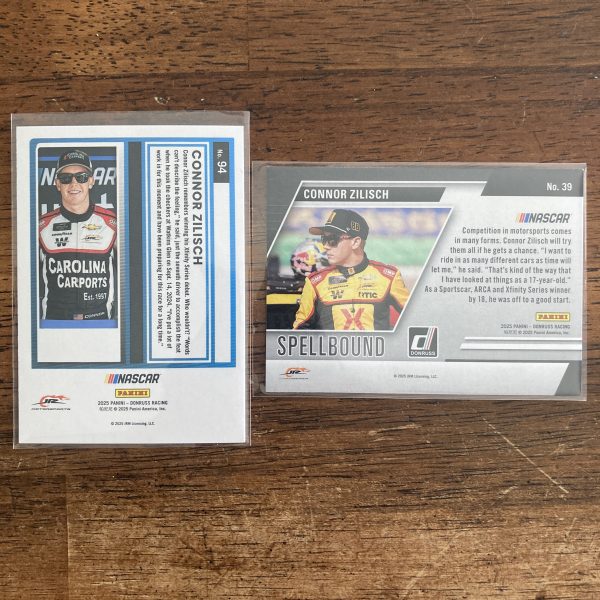 connor zilisch lot of racing cards, rookie rc - instant collection bundle pack