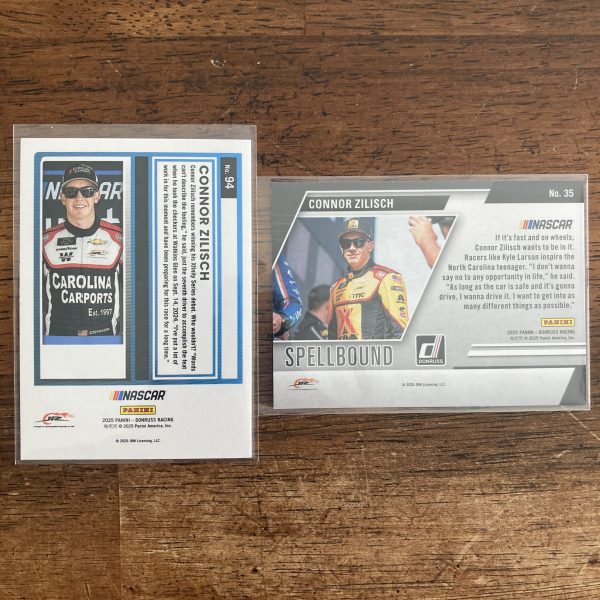 connor zilisch lot of racing cards, rookie rc - instant collection bundle pack