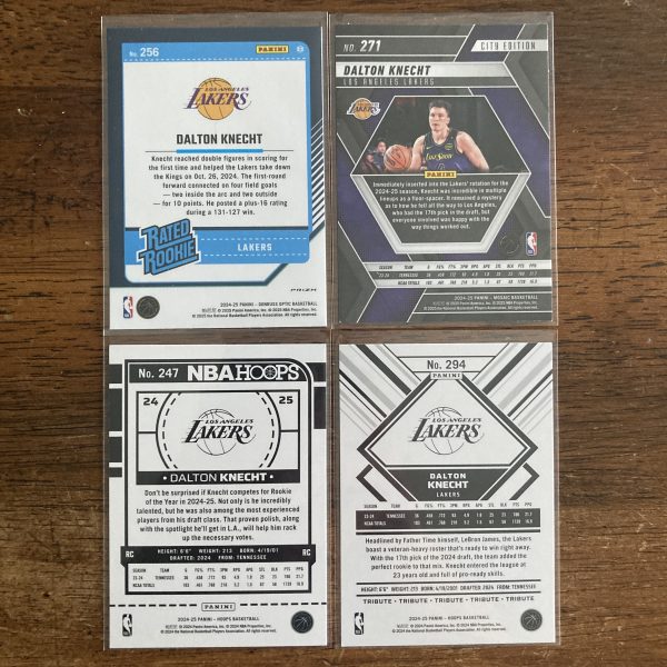 dalton knecht lot of basketball cards, rookie rc - instant collection bundle pack