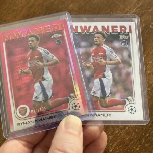 ethan nwaneri lot of soccer cards, rookie rc - instant collection bundle pack