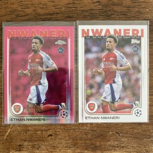 ethan nwaneri lot of soccer cards, rookie rc - instant collection bundle pack