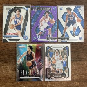 jared mccain lot of basketball cards, rookie rc - instant collection bundle pack