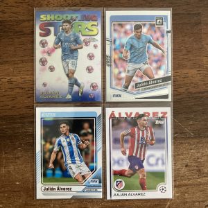 julian alvarez lot of soccer cards - instant collection bundle pack