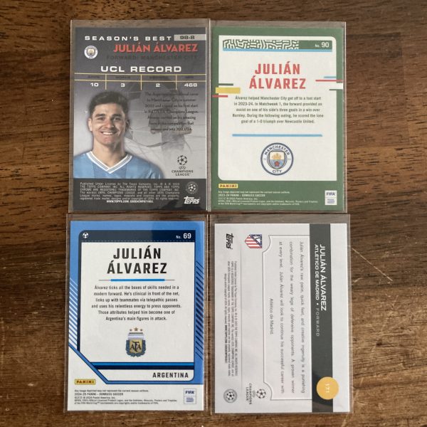 julian alvarez lot of soccer cards - instant collection bundle pack