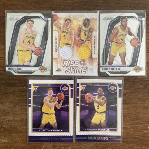 dalton knecht and bronny james jr lot of basketball cards - instant collection bundle pack