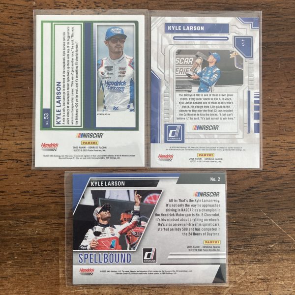 kyle larson lot of racing cards - instant collection bundle pack