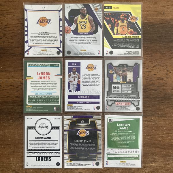 lebron james lot of basketball cards - instant collection bundle pack