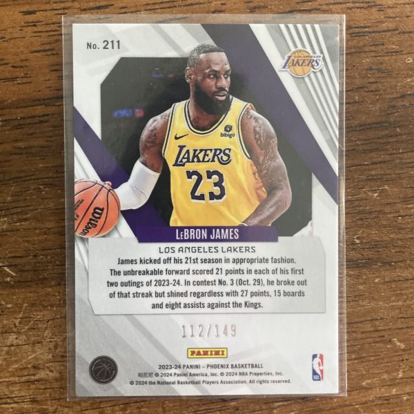 LeBron James Lot w/SP Green Ice (#'ed 112/149), Pack of 9 Basketball Cards (inv5) - Image 5
