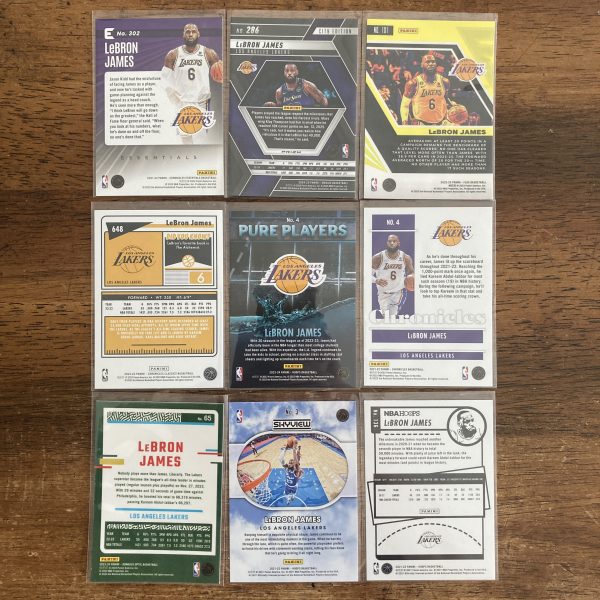 lebron james lot of basketball cards - instant collection bundle pack