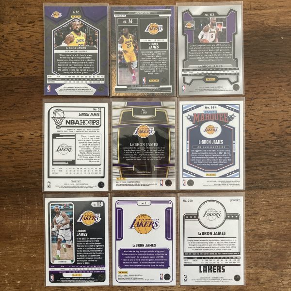 lebron james lot of basketball cards - instant collection bundle pack
