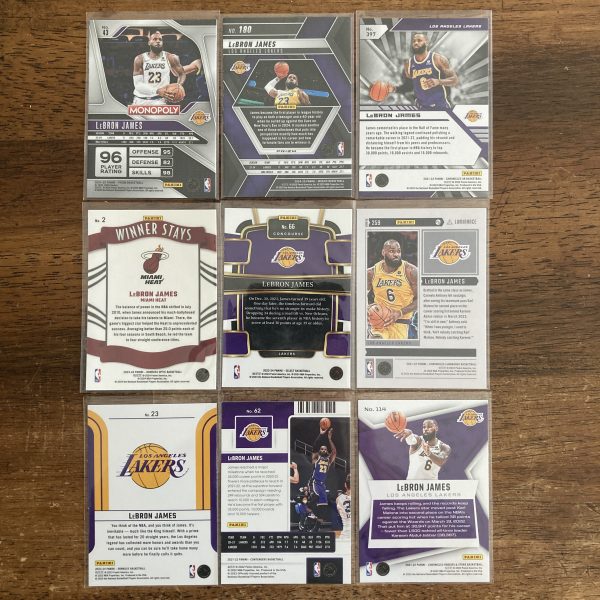 lebron james lot of basketball cards - instant collection bundle pack