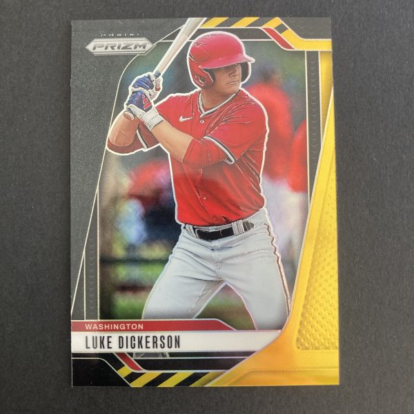 Luke Dickerson 2025 Panini Prizm #44 SSP Black Gold (#'ed 4/5), Washington Prospect