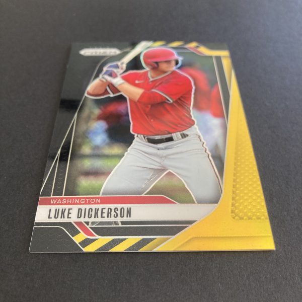 Luke Dickerson 2025 Panini Prizm #44 SSP Black Gold (#'ed 4/5), Washington Prospect