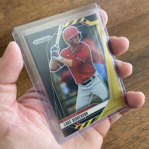Luke Dickerson 2025 Panini Prizm #44 SSP Black Gold (#'ed 4/5), Washington Prospect
