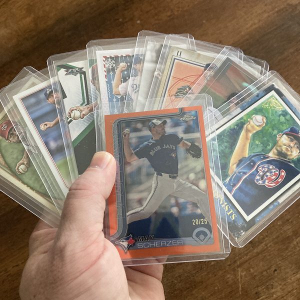 max scherzer lot of baseball cards - instant collection bundle pack