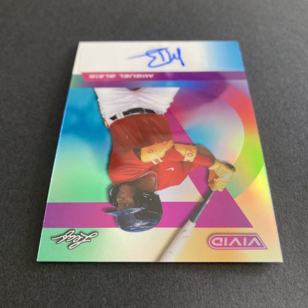 miguel bleis 2024 leaf vivid autograph card #BA-MB2, serial numbered 1/1