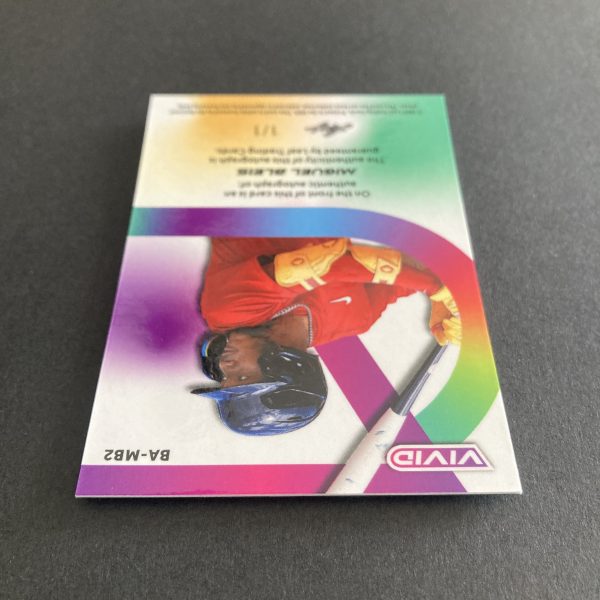 miguel bleis 2024 leaf vivid autograph card #BA-MB2, serial numbered 1/1