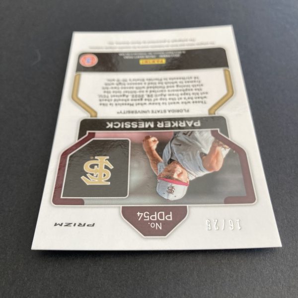 Parker Messick 2022 Prizm Draft Picks Autographs Blue Donut Circles (#'ed 16/25) Auto #PDP54