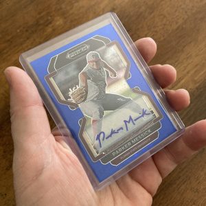 Parker Messick 2022 Prizm Draft Picks Autographs Blue Donut Circles (#'ed 16/25) Auto #PDP54