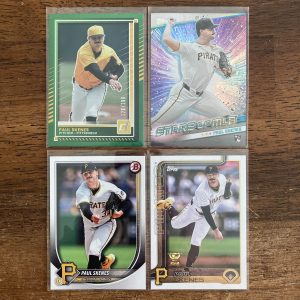 paul skenes lot of baseball cards, rookie rc - instant collection bundle pack