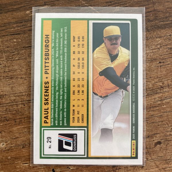 Paul Skenes Lot w/SP (#'ed /199) Green Foil + RC Insert, Pack of 4 Baseball Cards, Rookie - Image 5