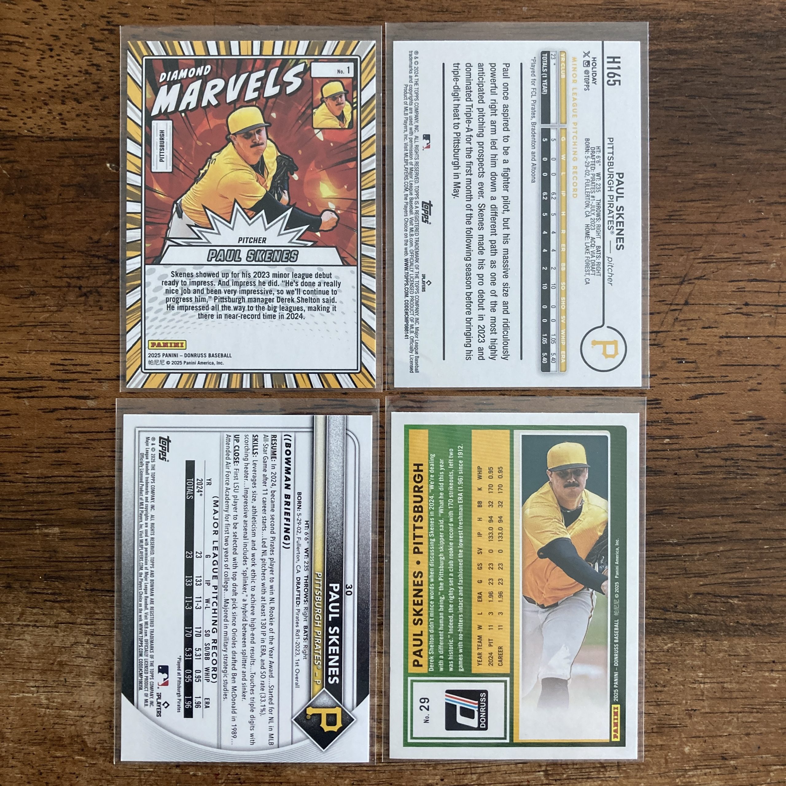 paul skenes lot of baseball cards, rookie rc - instant collection bundle pack