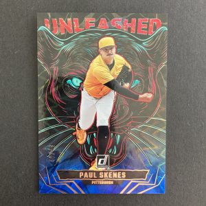Paul Skenes 2025 Donruss Unleashed SSP Blue Xplosion /49 Insert Card #20