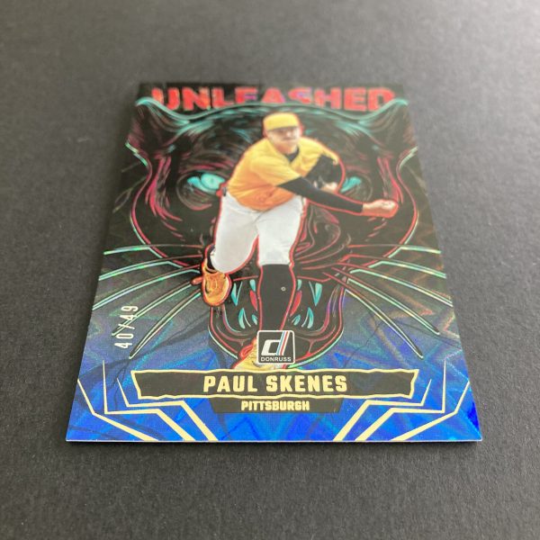 Paul Skenes 2025 Donruss Unleashed SSP Blue Xplosion /49 Insert Card #20