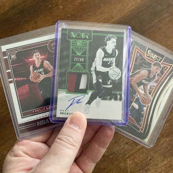 pelle larsson lot of basketball cards, rookie patch auto rc - instant collection bundle pack