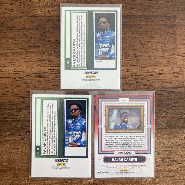 rajah caruth lot of racing cards - instant collection bundle pack