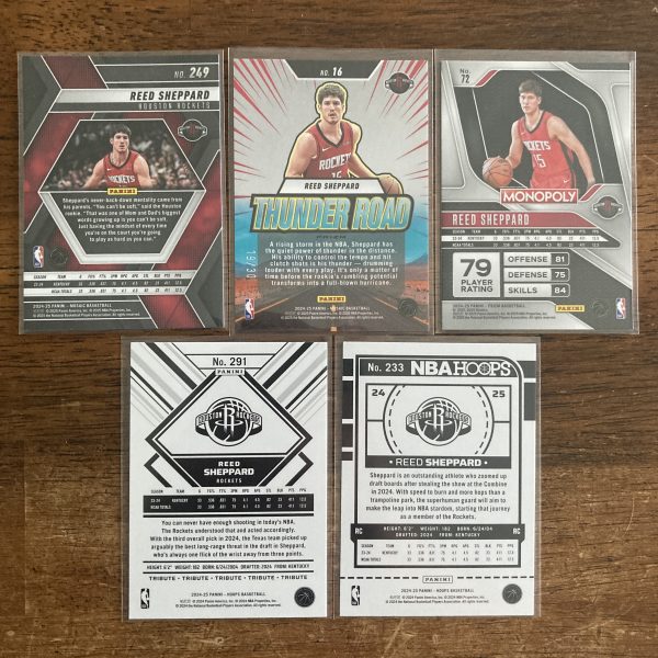 reed sheppard lot of basketball cards, rookie rc - instant collection bundle pack