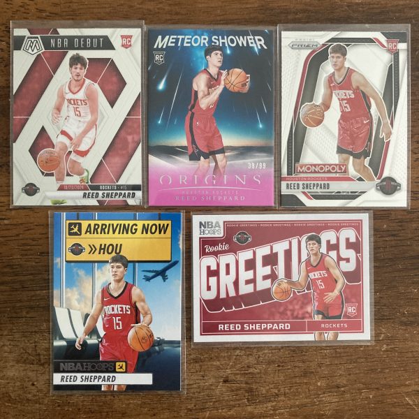 reed sheppard lot of basketball cards, rookie rc - instant collection bundle pack