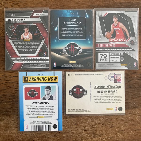 reed sheppard lot of basketball cards, rookie rc - instant collection bundle pack