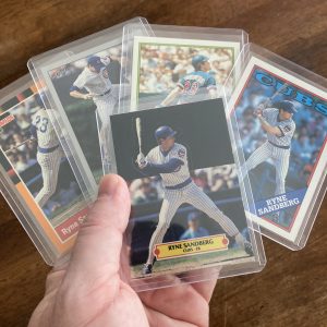 ryne sandberg lot of vintage baseball cards - instant collection bundle pack