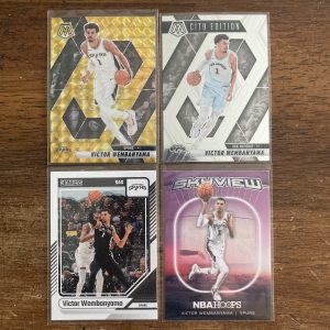 victor wembanyama lot of basketball cards - instant collection bundle pack