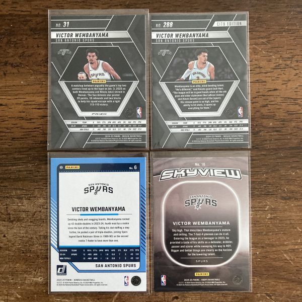 victor wembanyama lot of basketball cards - instant collection bundle pack