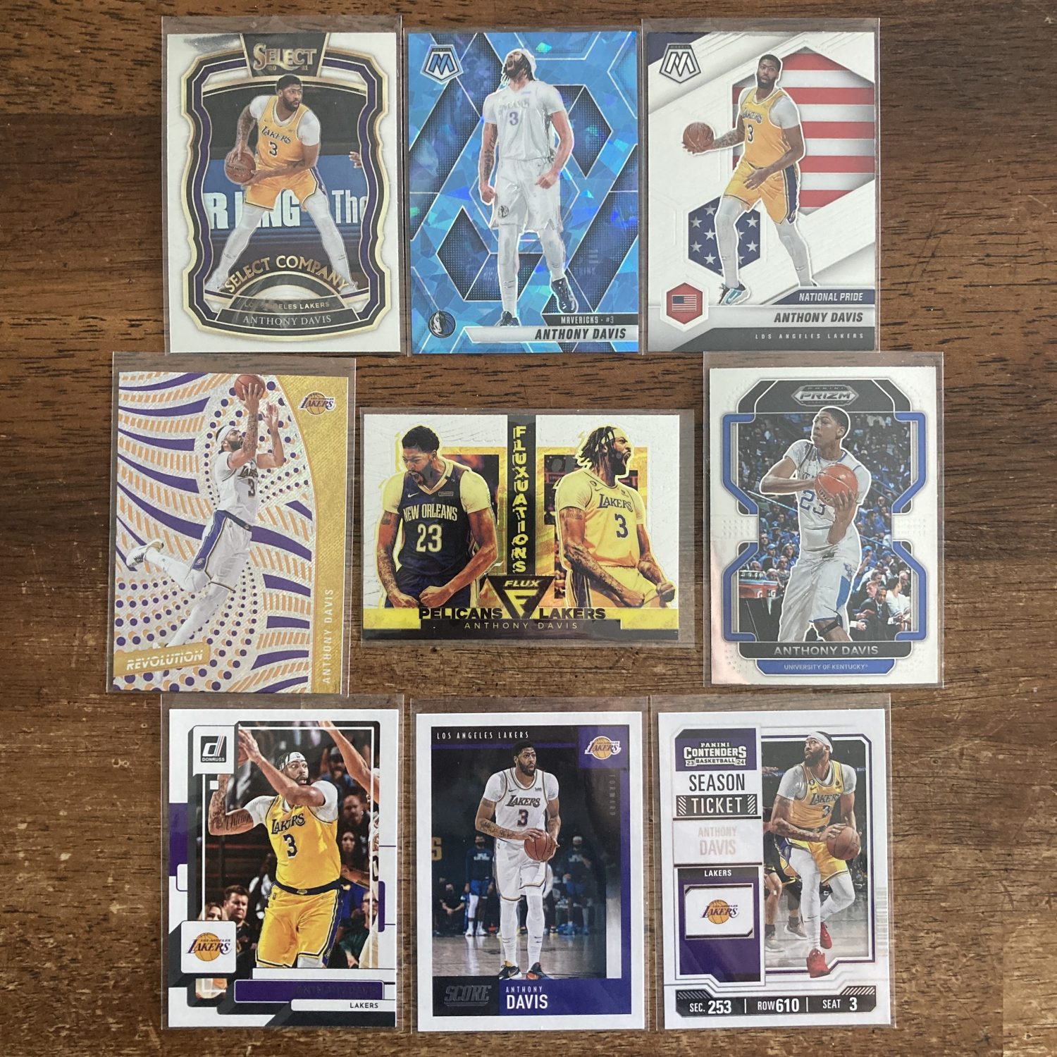 anthony davis lot of basketball cards - instant collection bundle pack