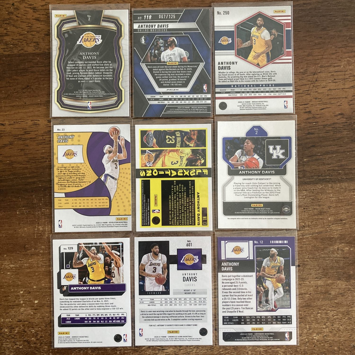 anthony davis lot of basketball cards - instant collection bundle pack
