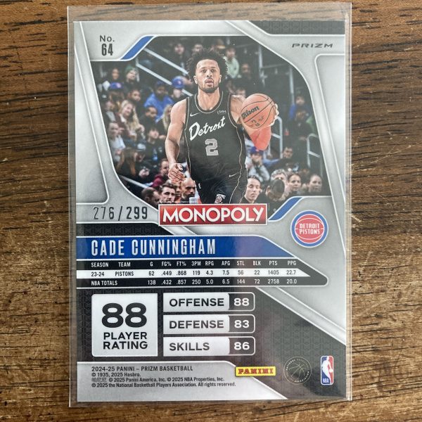 Cade Cunningham Lot w/SP (#'ed /299) Bronze Prizm & RCs, Pack of 9 Basketball Cards (monob) - Image 5